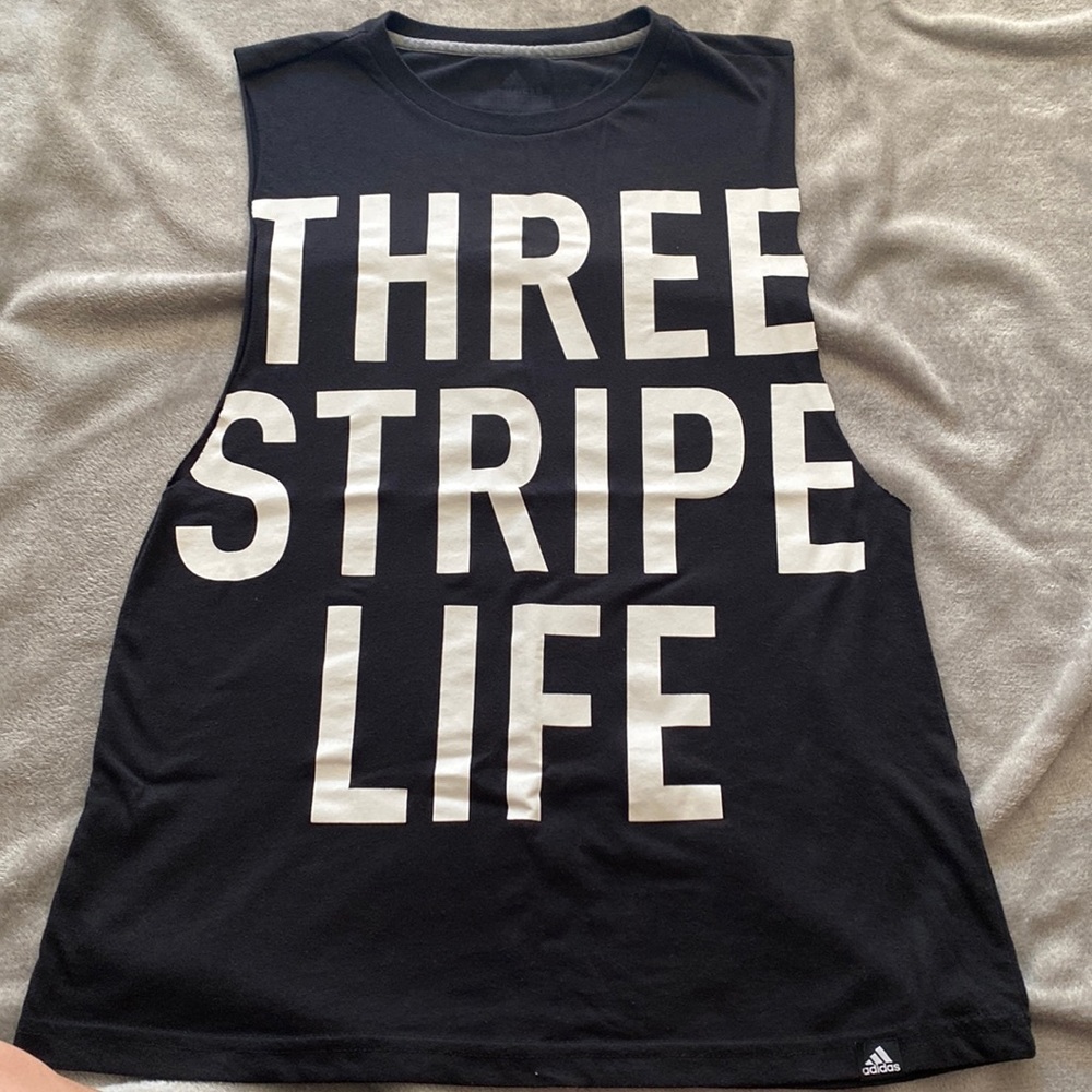 Women’s Adidas black muscle tee